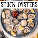 guide to shucking oysters, picture of a tray of oysters on ice