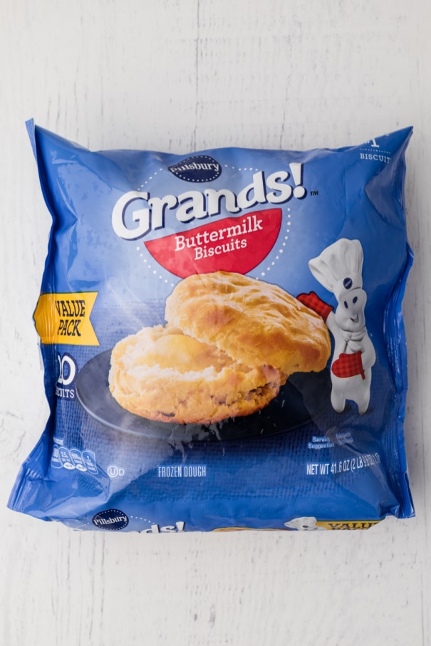 bag of frozen biscuits