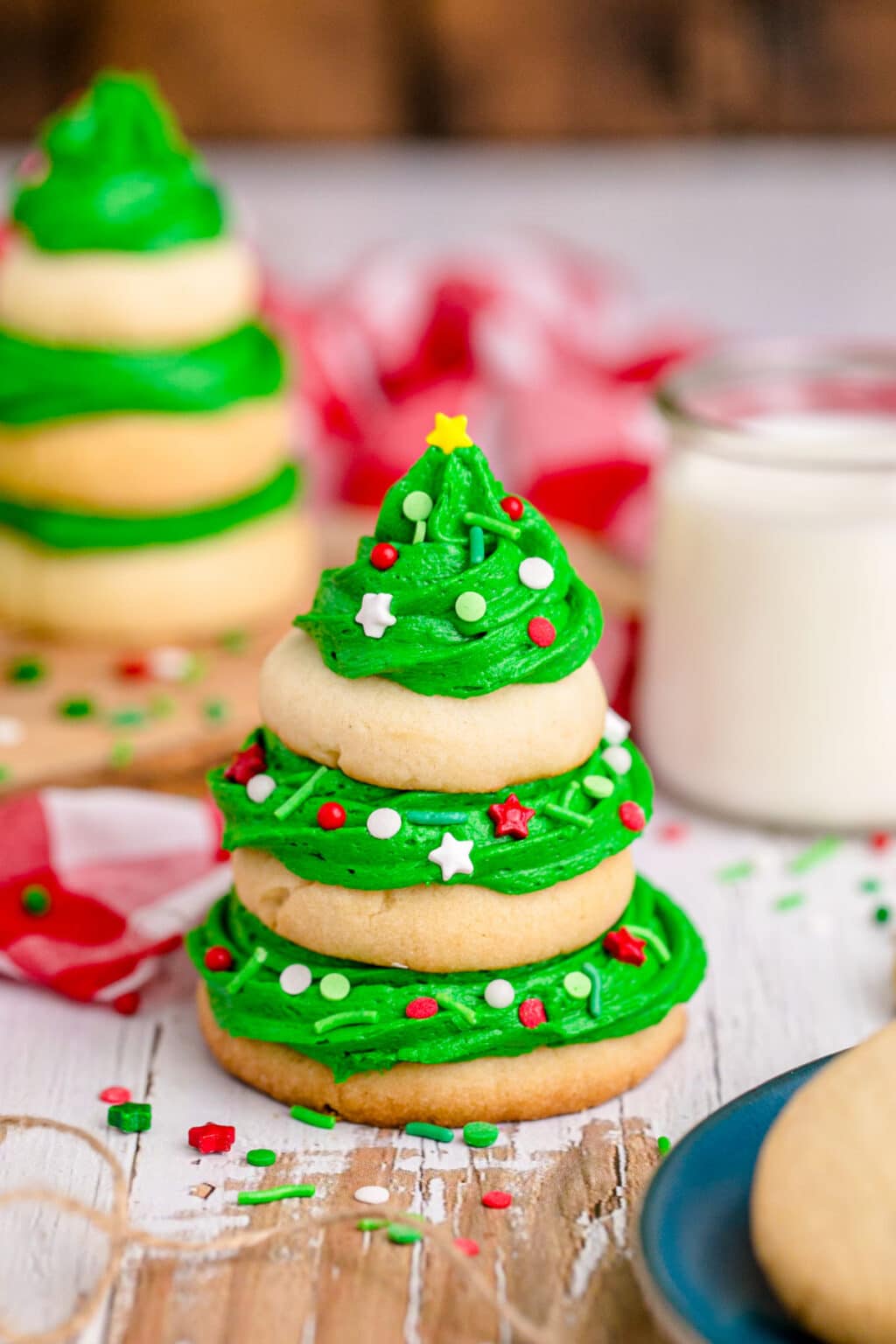 Stacked Christmas Tree Cookies | The Cagle Diaries
