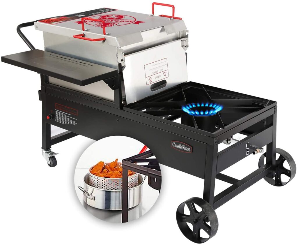 A crawfish boiling cart.