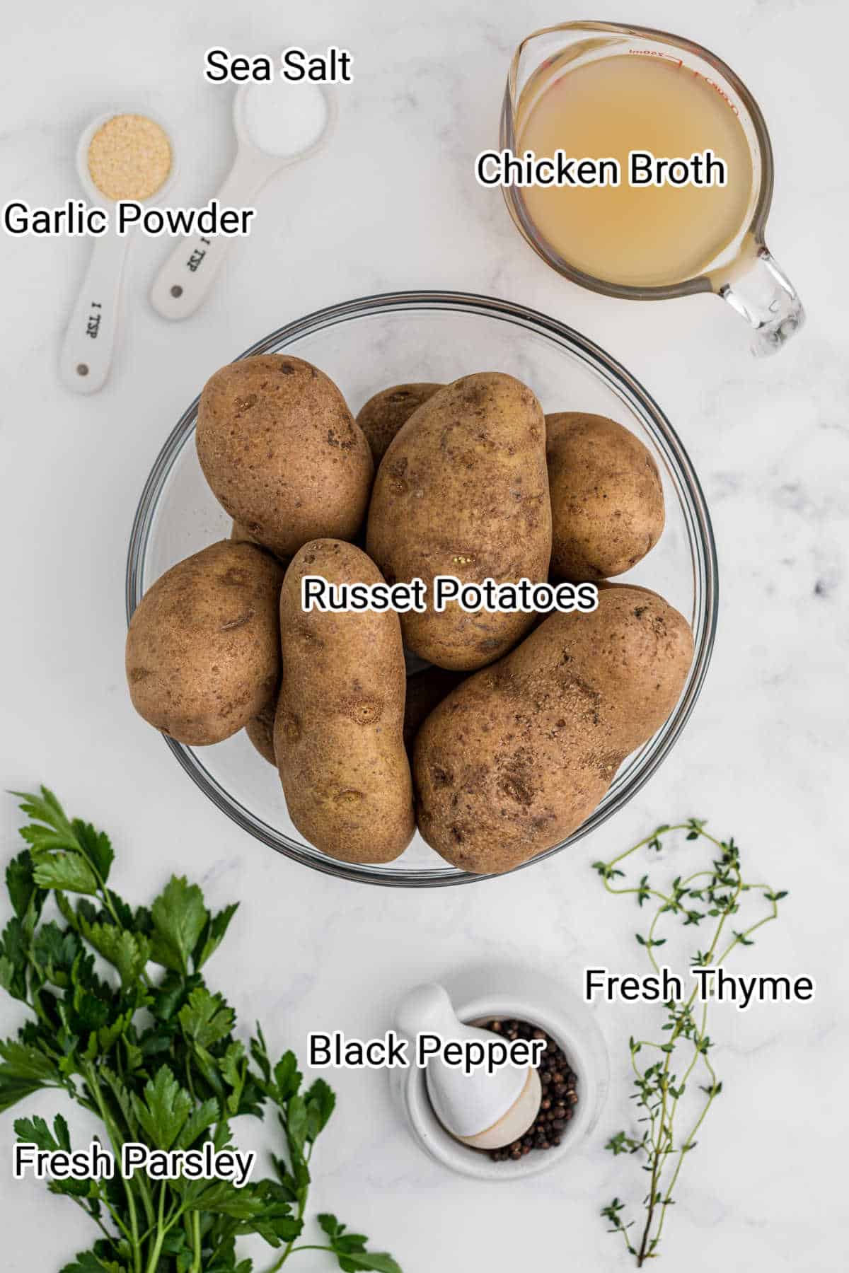 ingredients needed to make crispy instant pot potatoes
