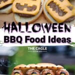 two images showing items for Halloween bbq food ideas