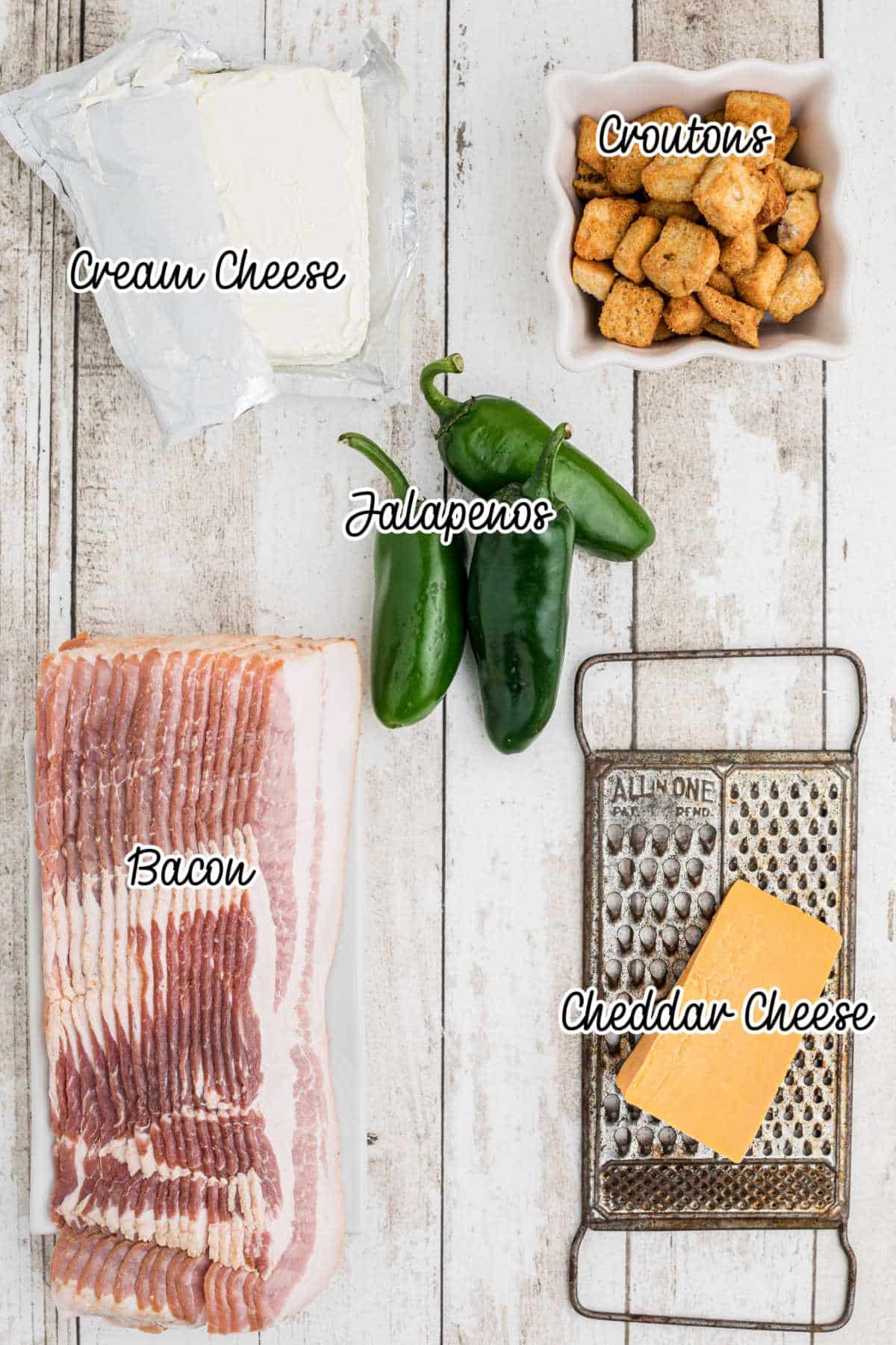 Ingredients Laid out for what is needed to make Smoked Jalapeno poppers.