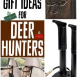 A collage of images that are great christmas gift ideas for deer hunters.