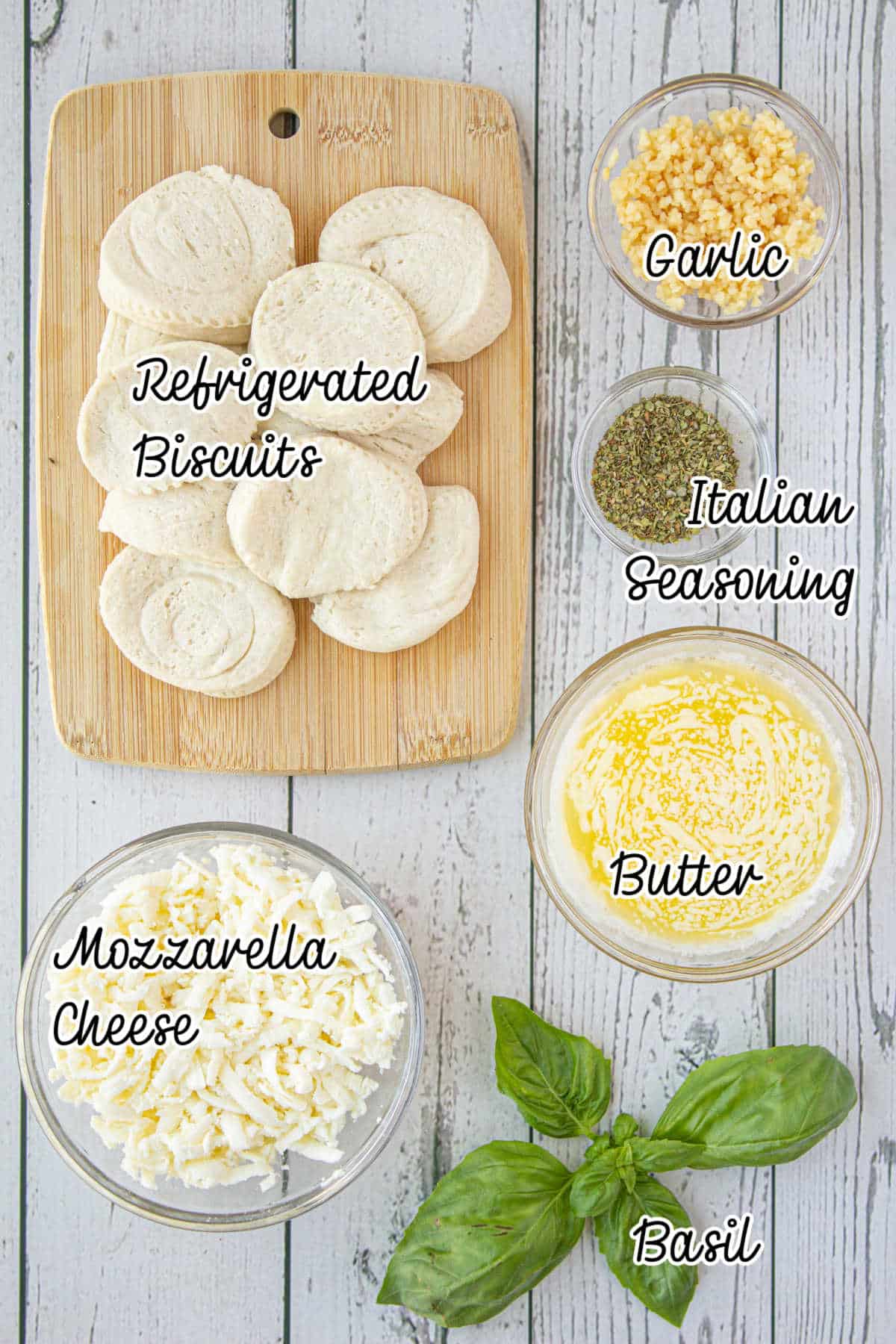 ingredients needed to make Italian Monkey Bread.