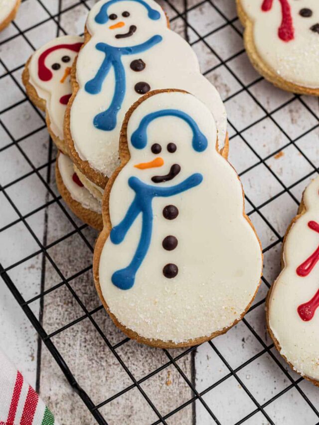 Copycat Starbucks Snowman Cookie