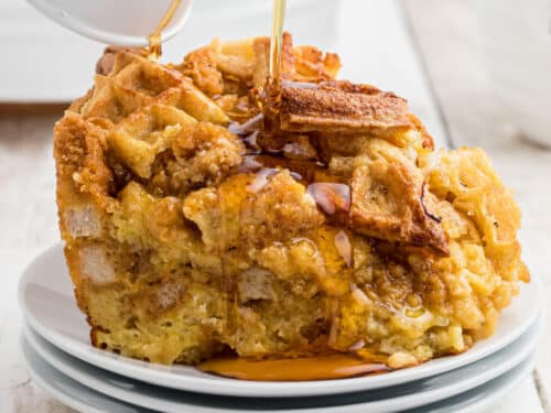 Chicken and Waffle Casserole Recipe - A Paige of Positivity