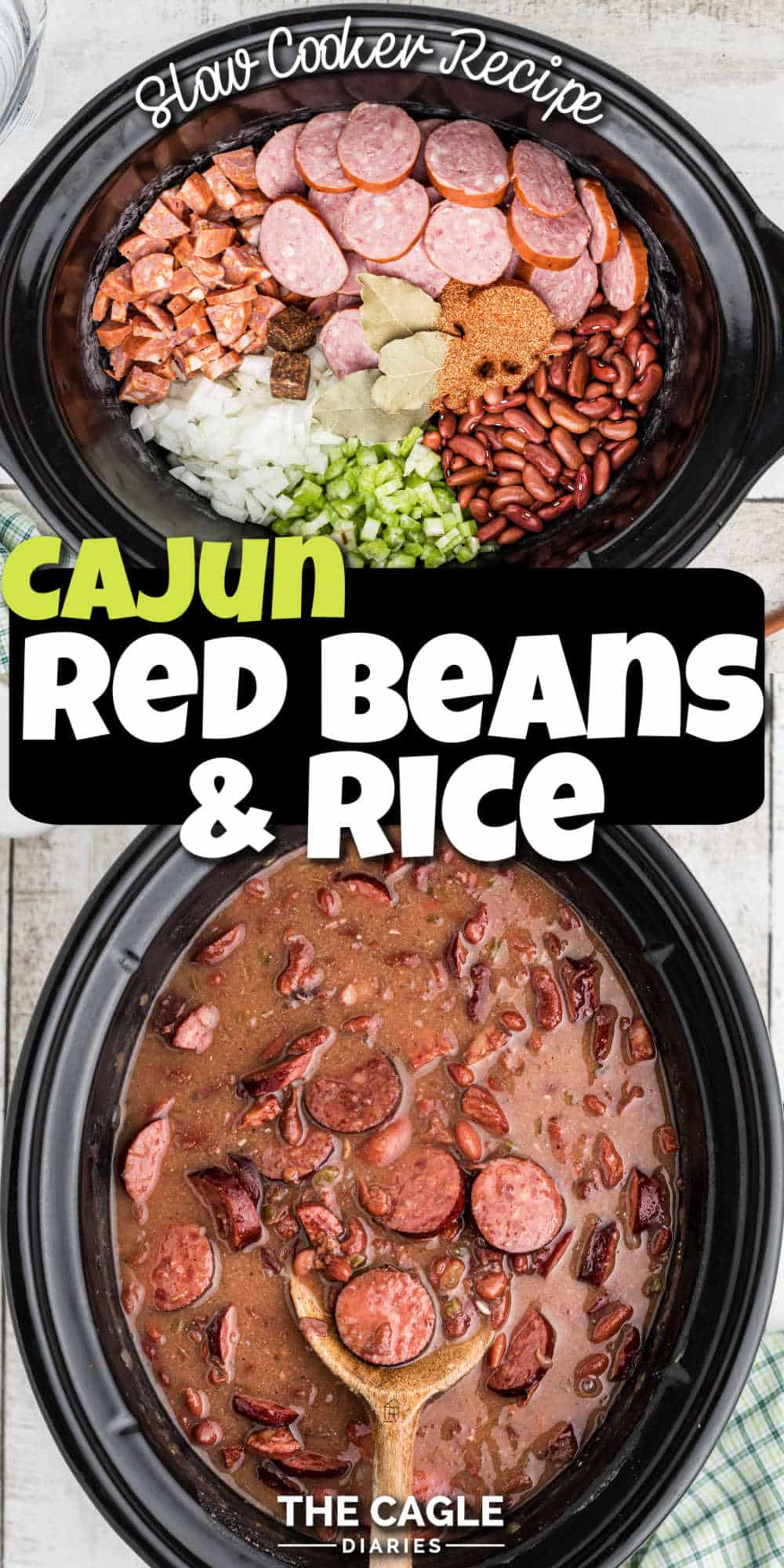 Slow Cooker Cajun Red Beans and Rice The Cagle Diaries