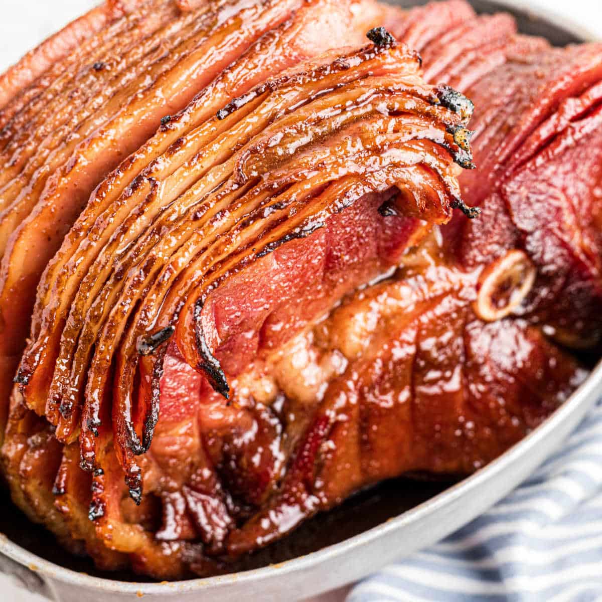 A southern coca-cola ham recipe, finished cooking.