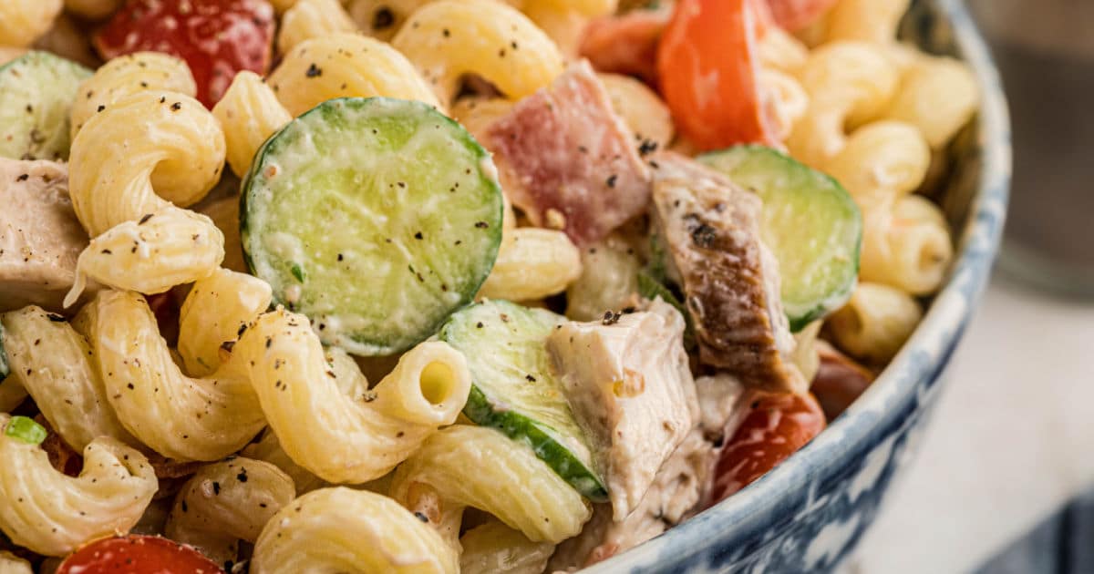 Chicken Bacon Ranch Pasta Salad | The Cagle Diaries